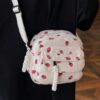 Strawberry Print Square Bag