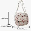Strawberry Print Square Bag