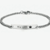 Engraved Necklace & Bracelet, Couple Jewelry Set
