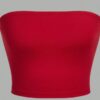 3pcs Women's Cherry Print, Bow Tie Casual Tube Top,