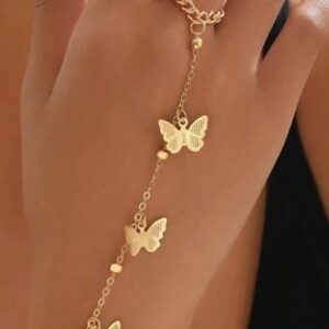 Butterfly Bracelet Ring Combination