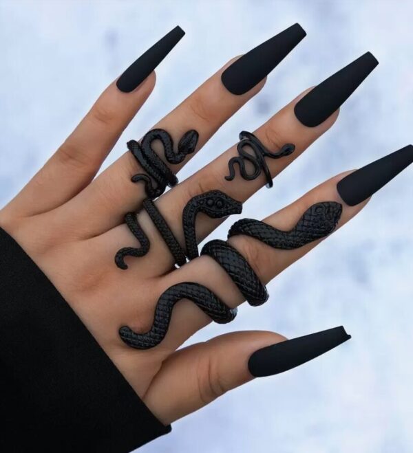 4pcs/set Snake Design Ring