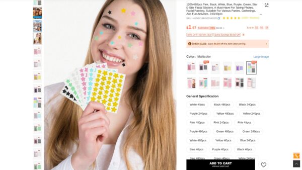 E-Star Facial Stickers
