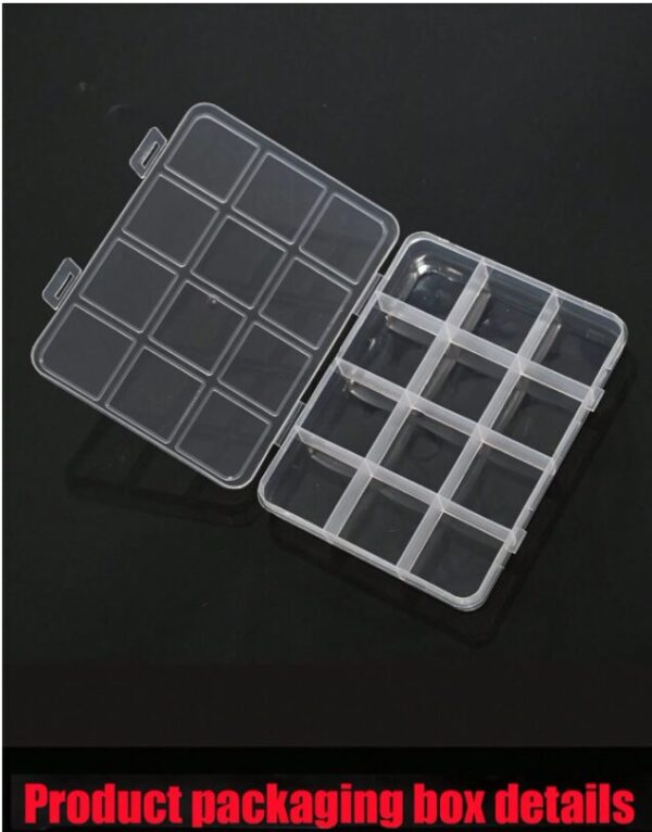 12 Grids 3D Nail Art With Bow Charms