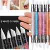 5 pcs Nail Art Silicone Brush
