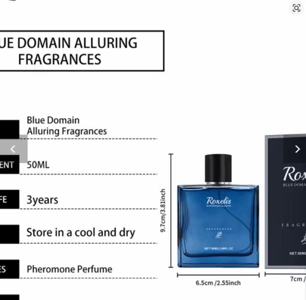 Roxelis 50ml Charming Blue Domain Cologne for Men