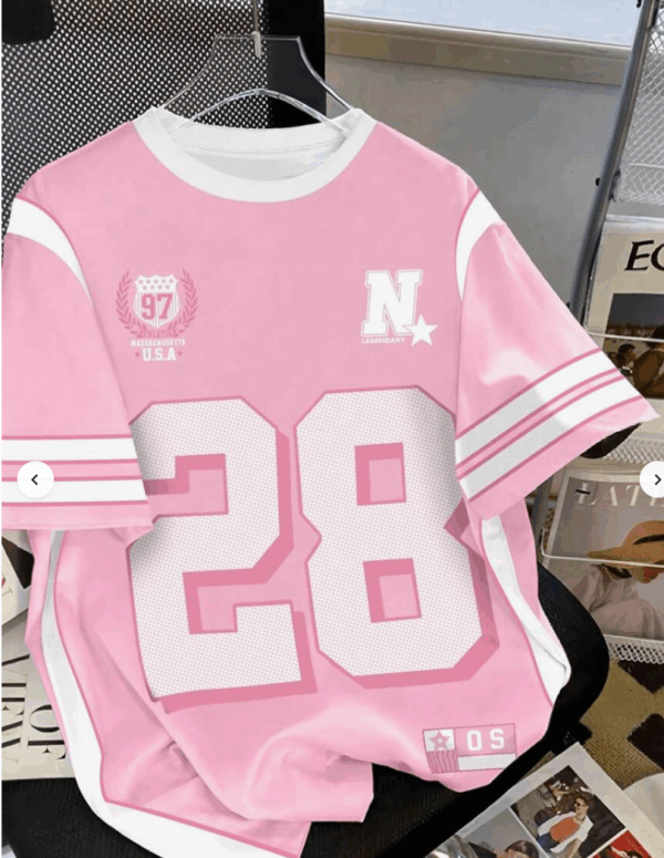 Casual Street Sense Retro Dot & Letter Print Women’s T-Shirt
