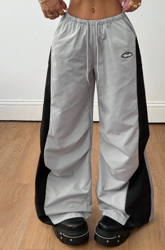 Women’s Color-Blocked Parachute Pants