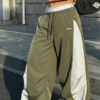 Women’s Color-Blocked Parachute Pants