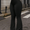 Women’s High Waist Solid Color Bell Bottom Yoga Pants
