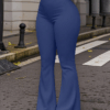 Women’s High Waist Solid Color Bell Bottom Yoga Pants