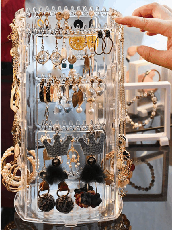 360° Rotating Multi-Layer Jewelry Organizer Stand