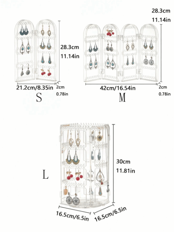 360° Rotating Multi-Layer Jewelry Organizer Stand