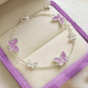 Exquisite Butterfly Crystal Bracelet