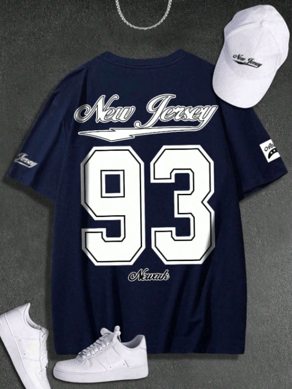 Sporsity Men’s “93” Graphic Oversized Sports T-Shirt