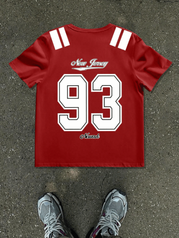 Sporsity Men’s “93” Graphic Oversized Sports T-Shirt
