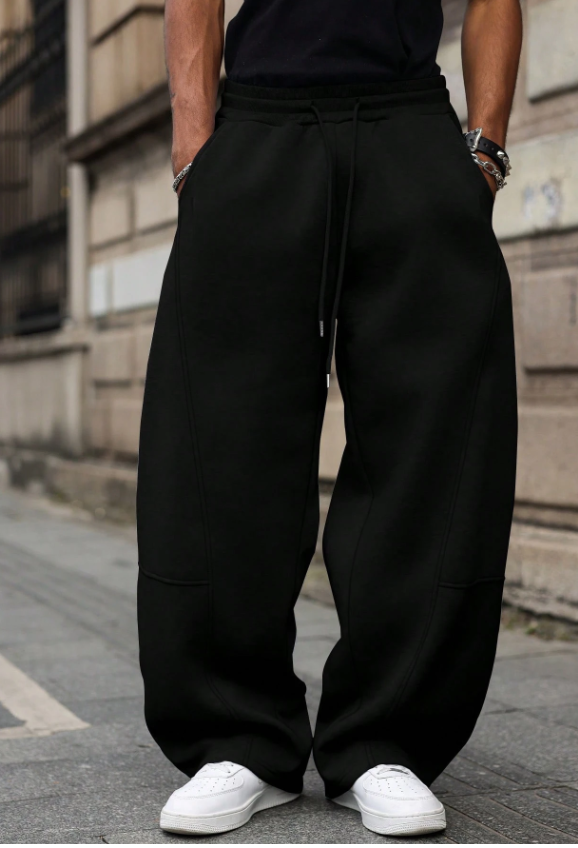 Men’s Solid Color Loose Fit Sweatpants
