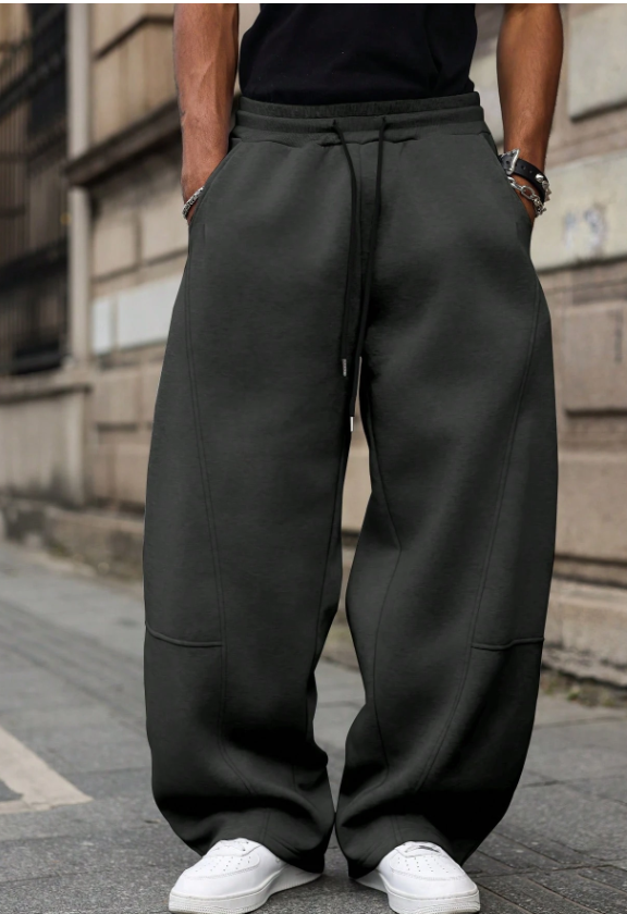Men’s Solid Color Loose Fit Sweatpants