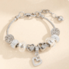 Rhinestone Charm Bead Bracelet