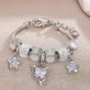 Rhinestone Charm Bead Bracelet