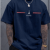 Homme Men’s Letter Print Short Sleeve T-Shirt