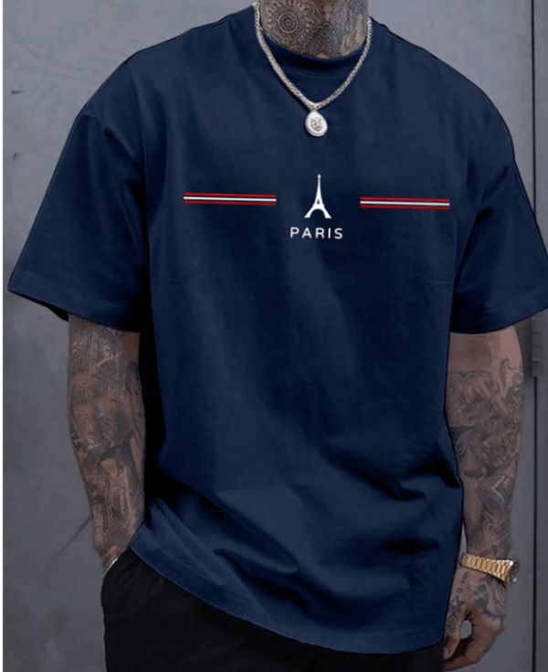 Homme Men’s Letter Print Short Sleeve T-Shirt
