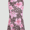 Women’s Floral Print Pleated A-Line Maxi Skirt