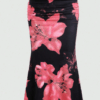 Women’s Floral Print Pleated A-Line Maxi Skirt