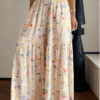 Women’s Summer Lightweight Ditsy Floral Wide-Leg Pajama Pants