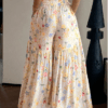 Women’s Summer Lightweight Ditsy Floral Wide-Leg Pajama Pants