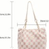Plaid Pattern Stylish Tote Bag for Women