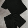 Men’s Letter Print T-Shirt & Drawstring Shorts Set