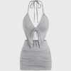 Women’s Fashion Bikini Top & Mini Ruched Skirt Set
