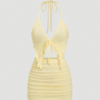 Women’s Fashion Bikini Top & Mini Ruched Skirt Set