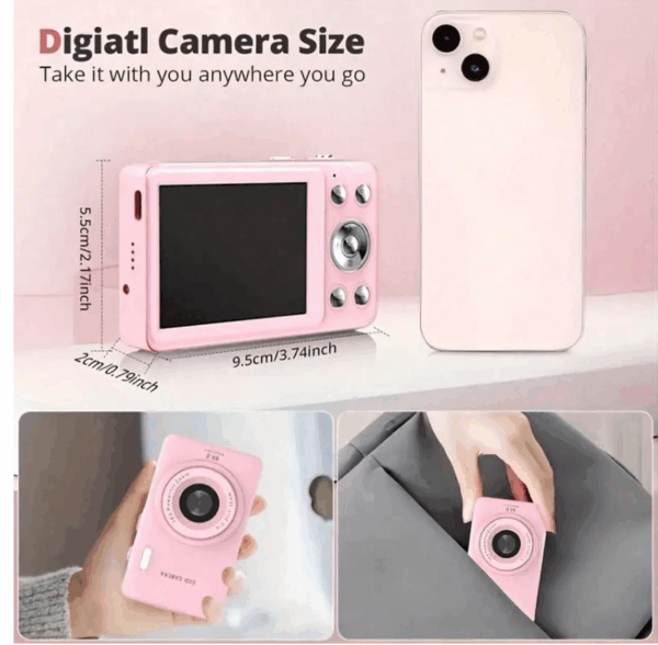 2025 Digital Camera – 48MP Autofocus, 1080P HD Video, with 32GB Card