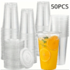 Screenshot 2025-07-27 2.25.10 PM 50 Sets – Clear Disposable Plastic Cups with Lids