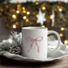 Coquette Pink Bow Ceramic Mug