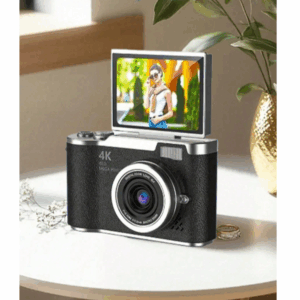 4K Clamshell Digital Camera – 48MP with 32GB Card & 2.4" Display