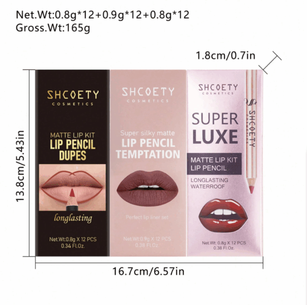 36-Piece Lip Liner Set – Long-Lasting, Beginner-Friendly, Beauty Expert Approved