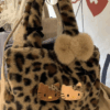 Sanrio Hello Kitty Plush Leopard Print Handbag – Y2K Baddie Meets Boho Chic