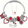 Hello Kitty Jewelry Set – 2-Piece Necklace + Adjustable Bracelet