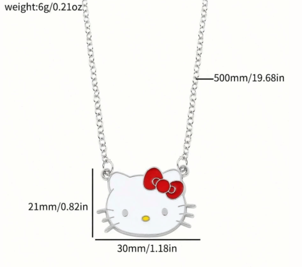 Hello Kitty Jewelry Set – 2-Piece Necklace + Adjustable Bracelet