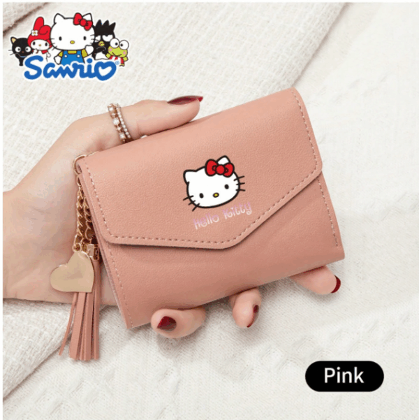 Screenshot 2025-07-27 5.14.08 PM Sanrio Hello Kitty Women’s Mini Wallet – Compact Tri-Fold with Tassel Charm