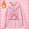 Screenshot 2025-07-27 5.30.21 PM Strawberry Shortcake Fleece Hoodie – Pink, Double-Sided, Embroidered Design