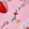 Strawberry Shortcake Silver Pendant Bracelet