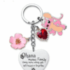 Screenshot 2025-07-27 6.31.32 PM Disney Stitch Flower & Rhinestone Heart Keychain