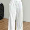Women’s Casual Lace Trim Pants – Comfy Fit with Drawstring Waist