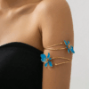 Dual-Head Enamel Flower Bangle