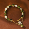 1pc Crescent Moon & Galaxy Pendant String Bracelet