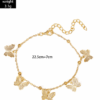 1pc Vintage Alloy Beach Anklet with Hollow Butterfly Pendant